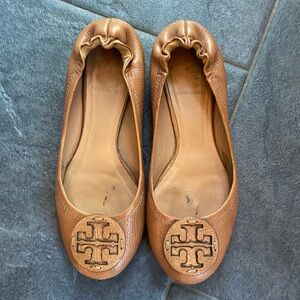 Tory Burch cognac ballet flats